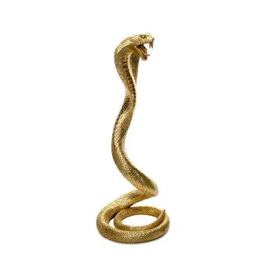 Escultura Serpente Em Poliresina 41x16x16cm