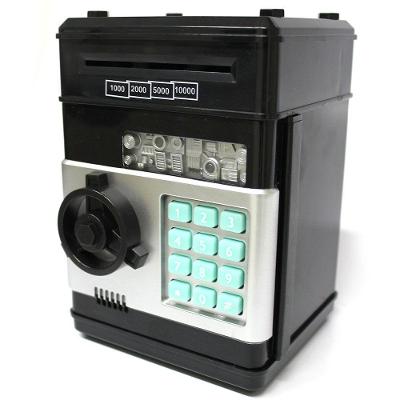 Mini Cofre Digital Senha 4 Dígitos Notas E Moedas Preto