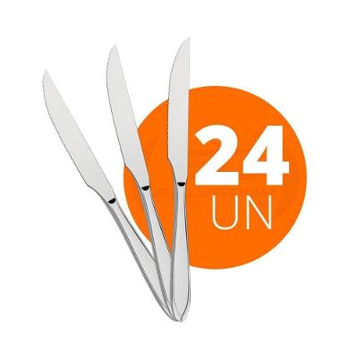 Kit - 24 Facas Para Churrasco Luxo Laguna Em Aço Inox Fitop - Tramontina