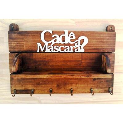 Prateleira Decorativa Cadê A Máscara Madeira Móveis Arpus