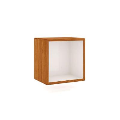 Nicho Decorativo Quadrado Freijó Off White 33cm