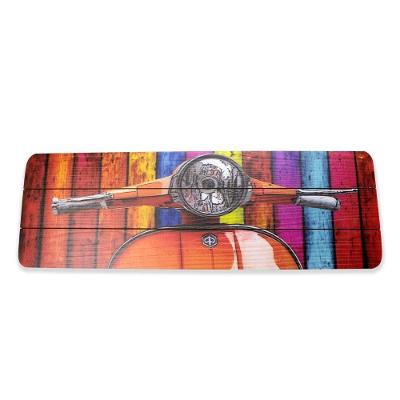 Quadro Decorativo Mdf Colorido 20x60 Lambreta D´rossi