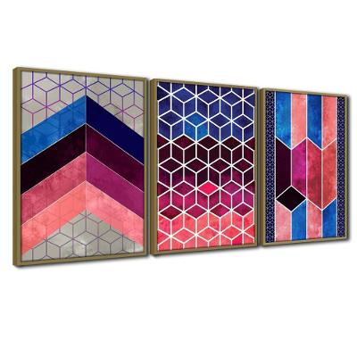 Quadros Textura Cx Alta 40x603 Un Ros Caqui