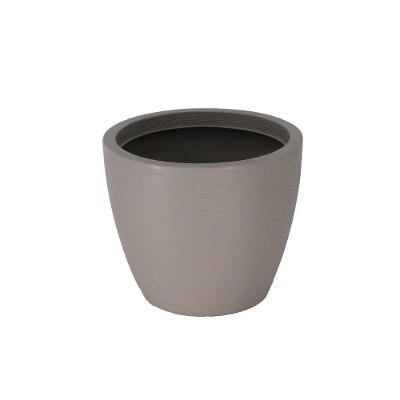Vaso com Prato Tramontina Asteca 32 Cm Polietileno Concreto