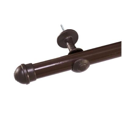 Varão Cortina Simples 3 Metros 28mm Tabaco