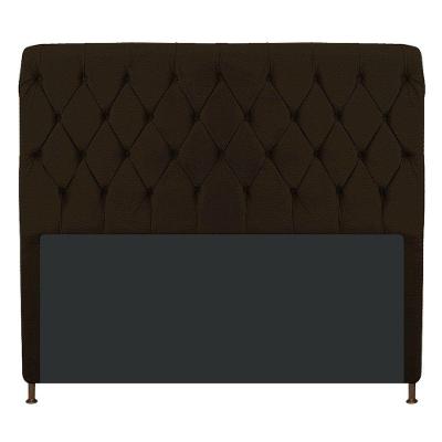 Cabeceira Estofada Cristal 140cm Marrom