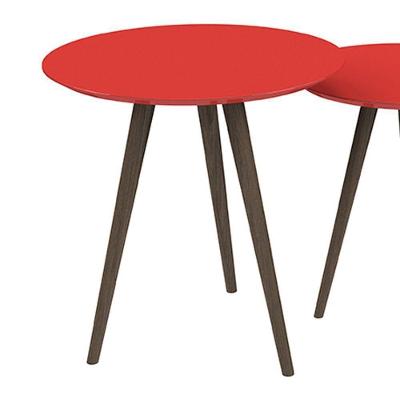 Conjunto De Mesa Redondo Vermelho