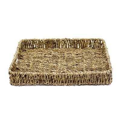 Bandeja De Palha Retangular 6x36x38 Cm