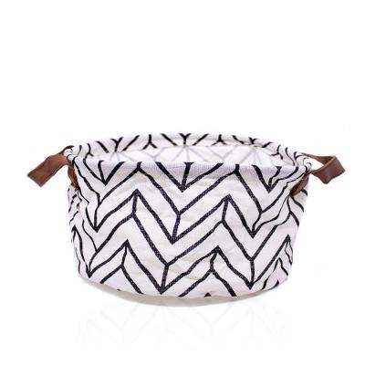 Cesta Multiuso Organizador Zigzag Branco 15x26x26 Cm