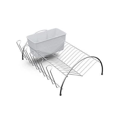 Escorredor De Louça Em Aço Com Porta Talheres - Stolf Branco