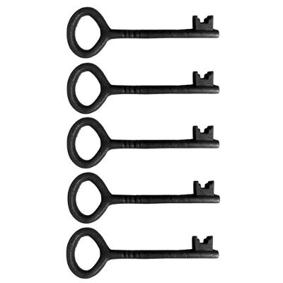 Kit 5 Chaves Decorativas Rústica Enfeite Em Ferro Nº 03 27Cm