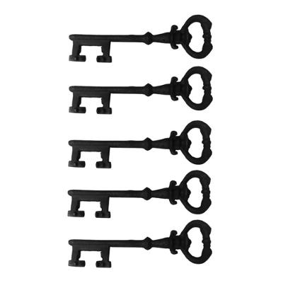Kit 5 Chaves Decorativas Rústica Enfeite Em Ferro Nº 04 33Cm.