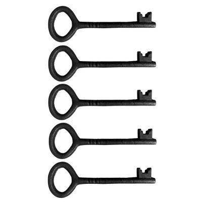 Kit 5 Chaves Decorativas Rústica Enfeite Em Ferro Nº 03 27cm