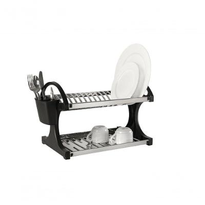 Escorredor 16 Pratos - Suprema 51 X 27,5 X 29 Cm Preto Brinox