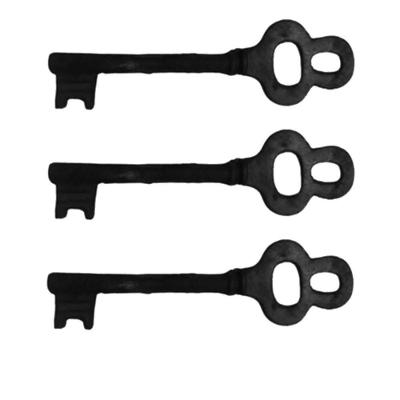Kit 3 Chaves Decorativas Rústica Enfeite Em Ferro Nº 01 26Cm.