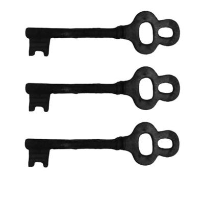 Kit 3 Chaves Decorativas Rústica Enfeite Em Ferro Nº 01 26cm