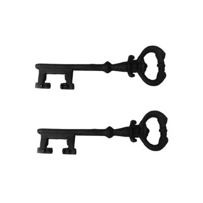 Kit 2 Chaves Decorativas Rústica Enfeite Em Ferro Nº 04 33Cm.