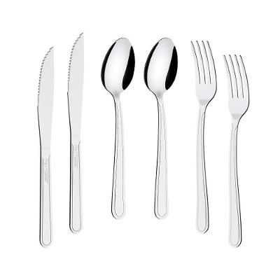 Kit - Jogo De Facas, Garfos E Colheres Búzios 180 Peças Em Aço Inox Ibag - Tramontina