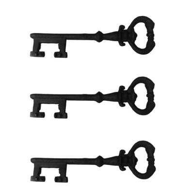 Kit 3 Chaves Decorativas Rústica Enfeite Em Ferro Nº 04 33Cm.