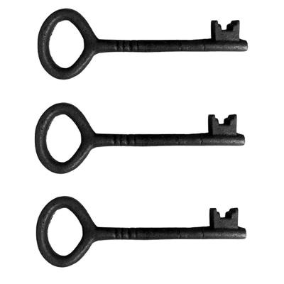 Kit 3 Chaves Decorativas Rústica Enfeite Em Ferro Nº 03 27cm
