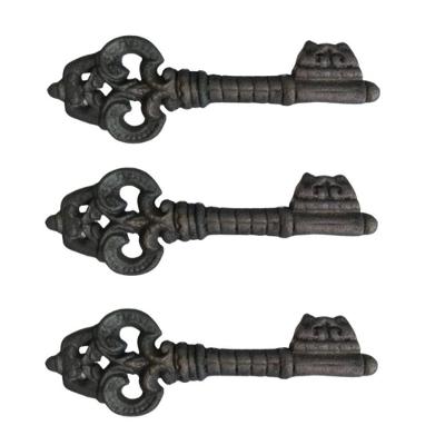 Kit 3 Chaves Decorativas Rústica Enfeite Em Ferro Nº 02 26cm
