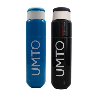 Kit 2 Garrafas Umto Super-Resistente 500 Ml Preta E Azul Claro - Preto