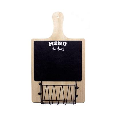 Porta Objeto De Madeira Tábua Menu Do Dia 40x24x8 Cm