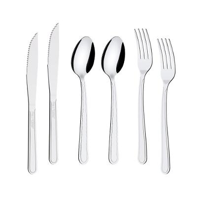 Kit - Jogo De Facas, Garfos E Colheres Búzios 108 Peças Em Aço Inox Ibag - Tramontina