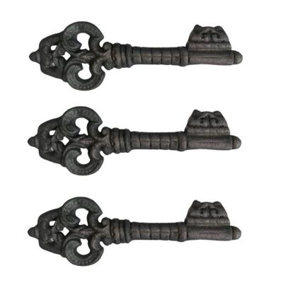 Kit 3 Chaves Decorativas Rústica Enfeite Em Ferro Nº 02 26Cm.