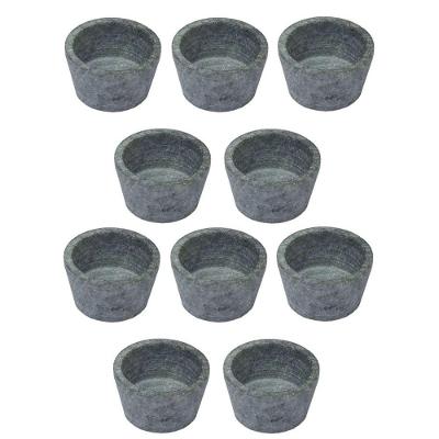 Kit 10 Mini Molheira Tigela Molho Petisco Pedra Sabão 50Ml.