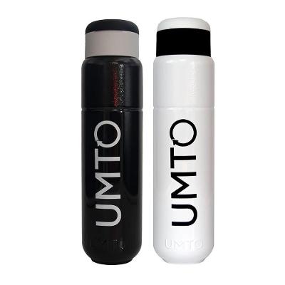 Kit 2 Garrafinhas Umto Super-Resistente 500 Ml Branca E Preta - Branco