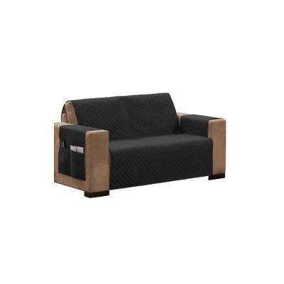 Protetor Para Sofá Impermeável De 03 Lugares Com Assento De 1,50M Matelado Ultrassônico - Preto
