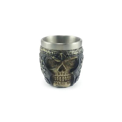 Copo Shot Medieval Caveira Guerreiro Viking Tequila Vodka