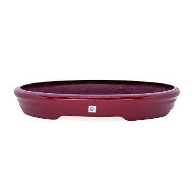 Vaso Bacia Decorativo Osaka Vermelho Lira P 7X46X35cm