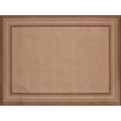 Tapete Sala Quarto Econature Moldura 1,50 X 2,00 Marrom-70 
