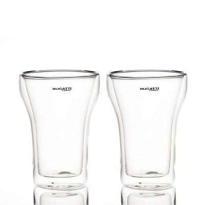 Conjunto 2 Copos Parede Dupla Suco Drink 350ml Bugatti