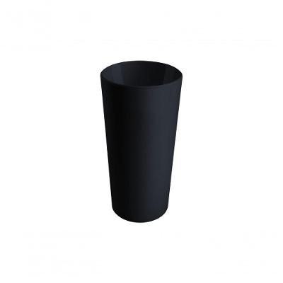 Copo Cônico Casual 8,2 X 8,2 X 16,2 Cm 500 Ml Preto Coza
