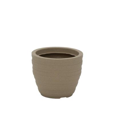 Vaso Inca Tramontina Basic em Polietileno Areia 24 Cm