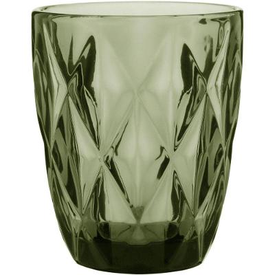 Copo Água 10X8X8Cm 270Ml Vidro Verde 6Pç