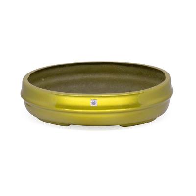 Vaso Bacia Decorativo Osaka Dourado M 11,5X44X36cm