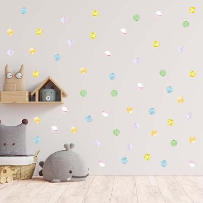 Adesivo De Parede Decorativo Bolinhas De Gude Mármore