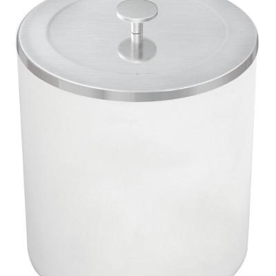 Lixeira Tramontina Útil Com Tampa Em Aço Inox Branco 5 L