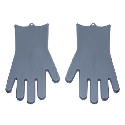 Luva De Silicone Com Cerdas Limpeza Cozinha Louça Prana