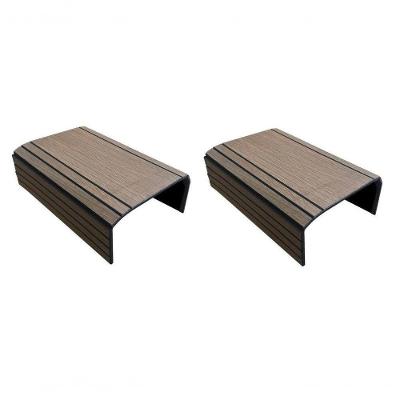 Kit 2un Esteira Bandeja Reto Flexível Para Braço Sofá Tabaco