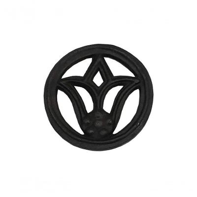 Rosácea Decoração De Ferro Flor De Lírio Grade Portão 15Cm