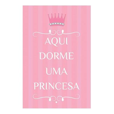 Quadro Placa Infantil Princesa