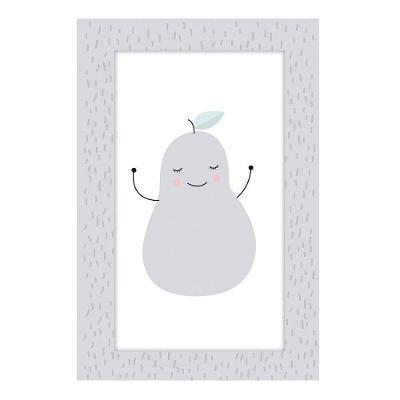 Quadro Placa Infantil Pêra