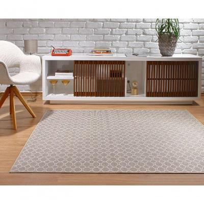 Tapete Sala Quarto Esc 1,00 X 1,50 Antiderrapante Home Tech Titulos Home Tech Ht-05 Champanhe