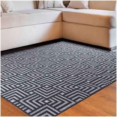 Tapete Sala Quarto Funcional Tabuleiro 1,50 X 2,00 Titulos Chumbo-56