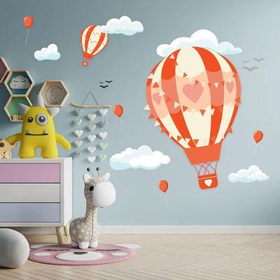 Adesivo De Parede Balão Menino E Menina Balão Laranja